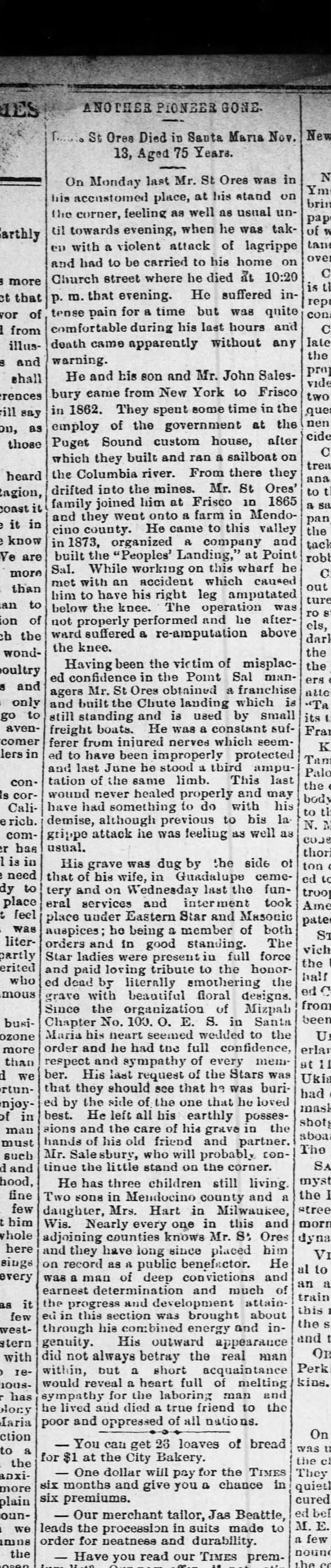 1893 obit st ores